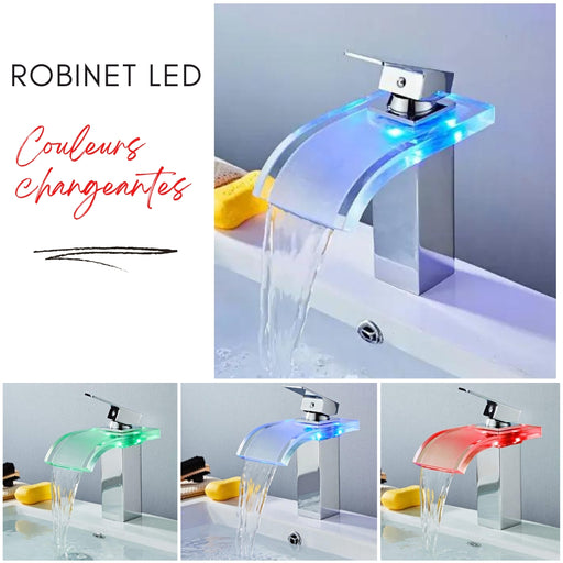 Robinet LED de luxe avec couleurs changeante