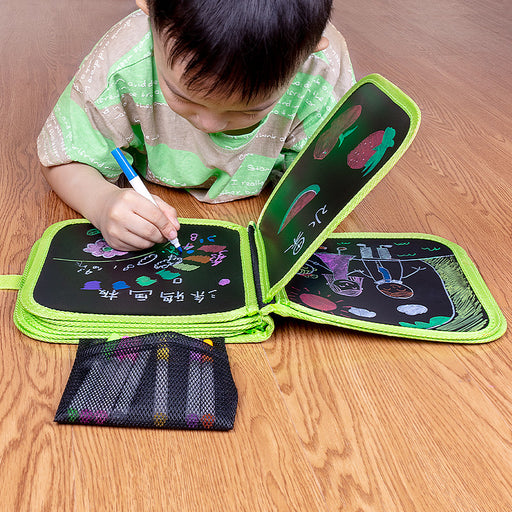 Bloc-Notes Portable Réutilisable pour Enfants avec Stylos