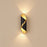 applique murale LED noir et or design moderne