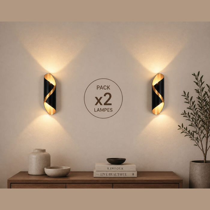 pack applique murale LED moderne salon