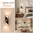 luminaire mural moderne noir et or