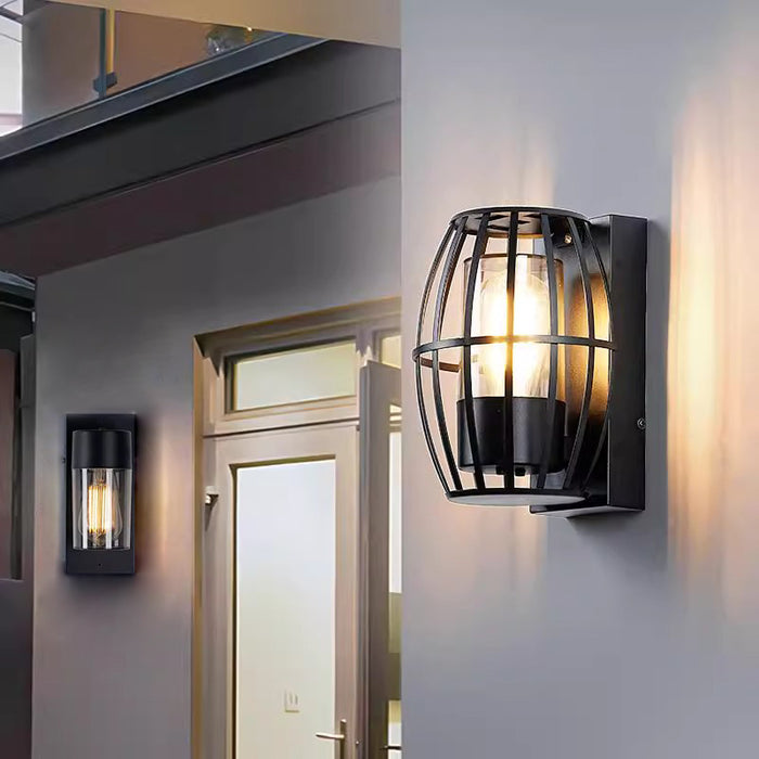 Applique murale extérieure WL5080 – Aluminium noir – Sans ampoule