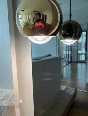 Lustre LED Design V-TAC – 5 Boules Suspendues Verre Doré