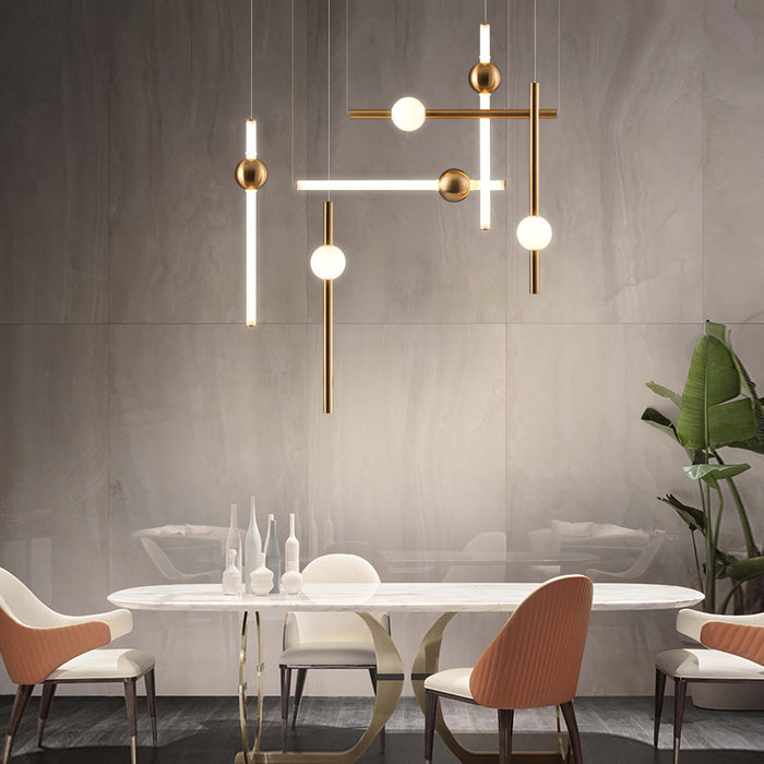 Suspension LED 15W noire & blanche – Design moderne 3000K