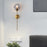 Applique murale LED E14 en verre fumé – Design moderne