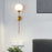 Applique murale LED E14 en verre fumé – Design moderne