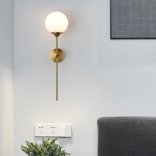 Applique murale LED E14 en verre fumé – Design moderne