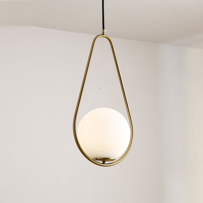 Lustre LED suspendu V-TAC VT-7721 – Ø200×450 mm Finition Or