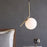Suspension V-TAC Design – Globe en Verre Opalin & Douille E27