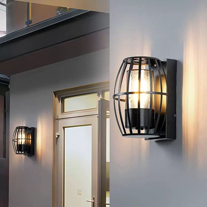 Applique murale extérieure WL5080 – Aluminium noir – Sans ampoule