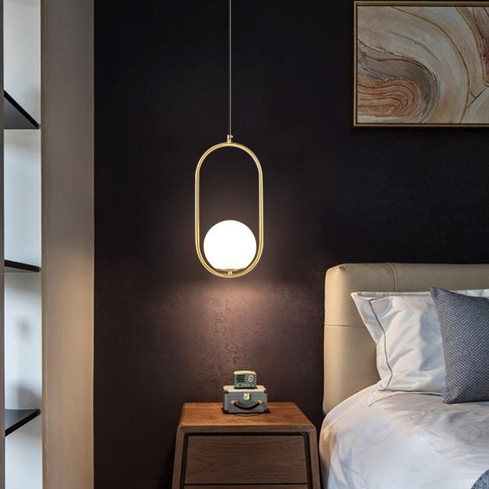 Suspension LED dorée V-TAC VT-7722 – Ø200×400 mm | Lustre design moderne