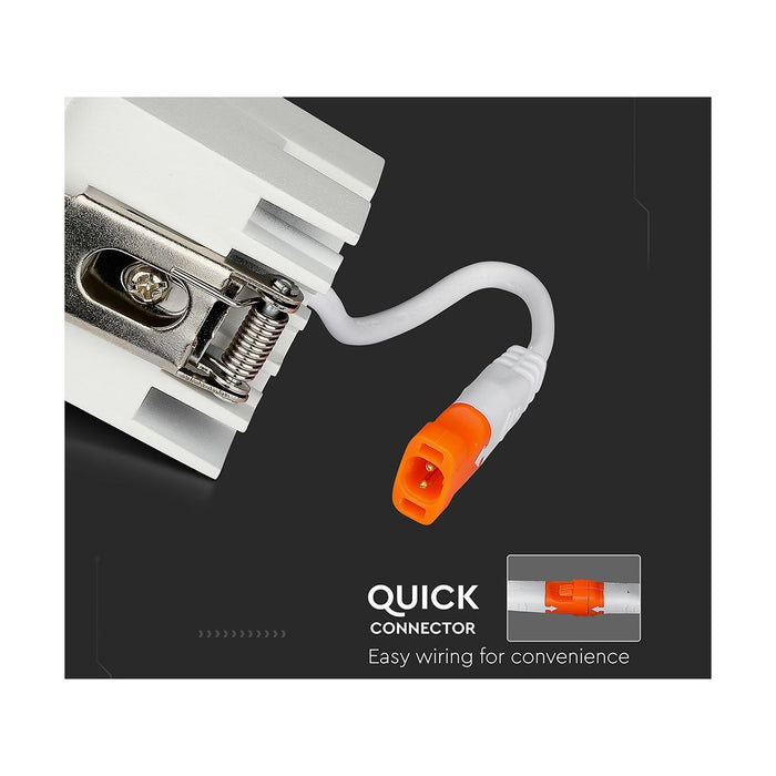 Downlight LED Réflecteur 4W Carré V-TAC – CRI 90