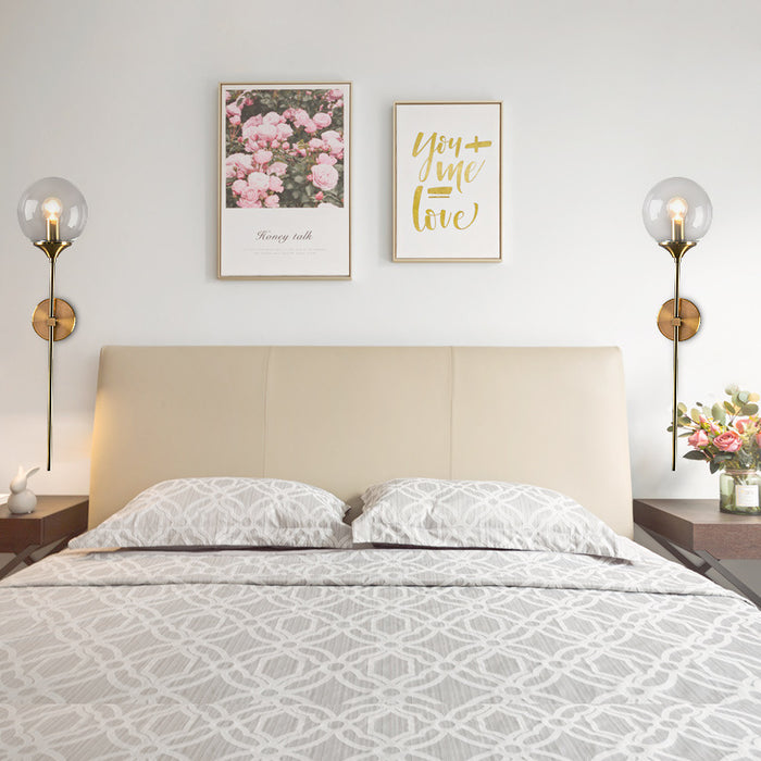 Applique murale LED E14 en verre fumé – Design moderne