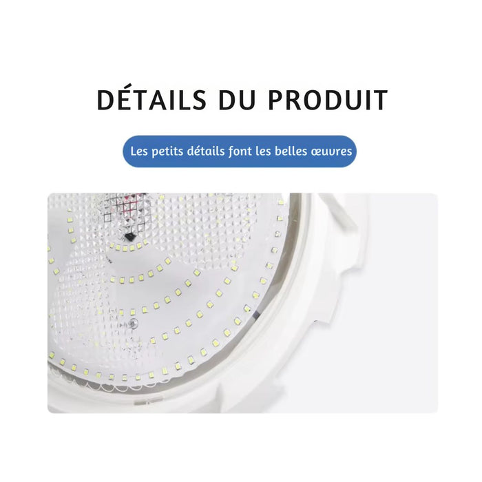 Plafonnier LED solaire intérieur et extérieur – Haute luminosité