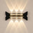 Applique murale LED design décoratif 14W – aluminium noir