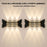 Applique murale LED design décoratif 14W – aluminium noir