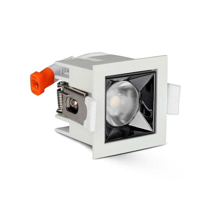 Downlight LED réflecteur carré 4W CRI 90 en aluminium
