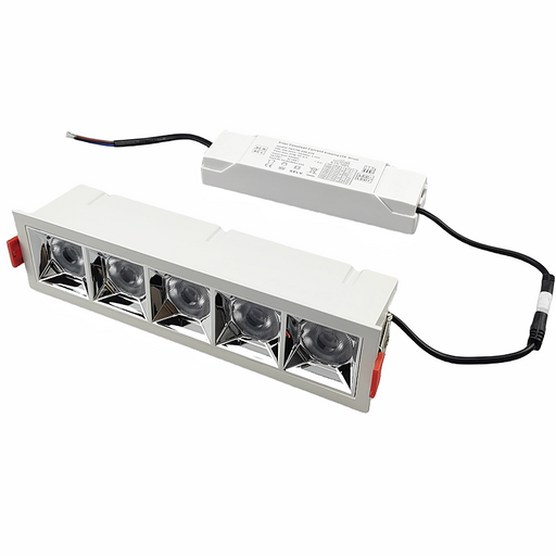 Downlight LED réflecteur linéaire 20W V-TAC CRI 90 en aluminium
