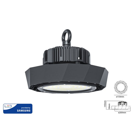 Lampe LED High Bay industrielle 100W pour entrepôt et usine au Maroc
