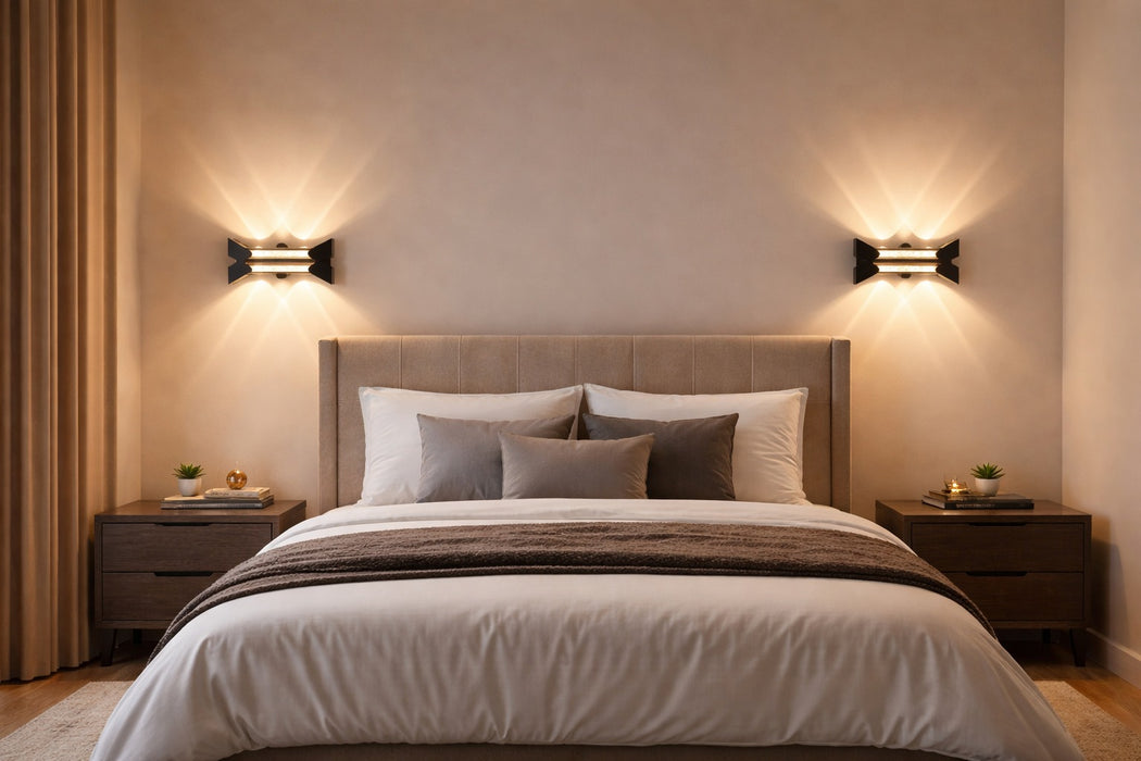 Applique murale LED design décoratif 14W – aluminium noir