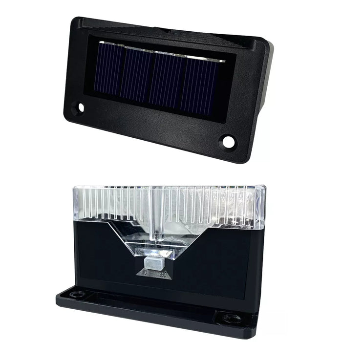 4 x Appliques solaires pour décoration jardin à 2 LED