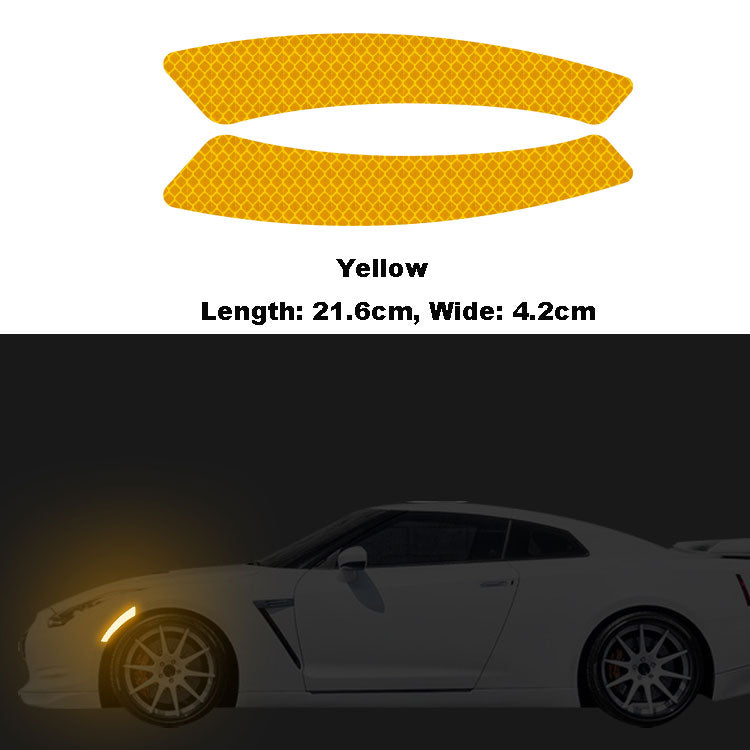 auto collant réflichissant jaune