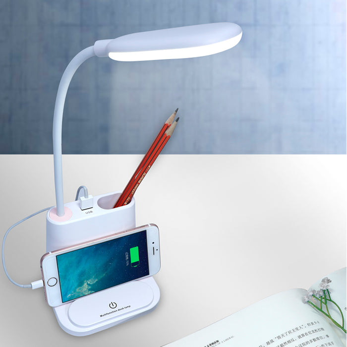 Lampe multifonction avec port usb pour bureau et maison