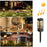 2 x Lampes de jardin solaire à Led