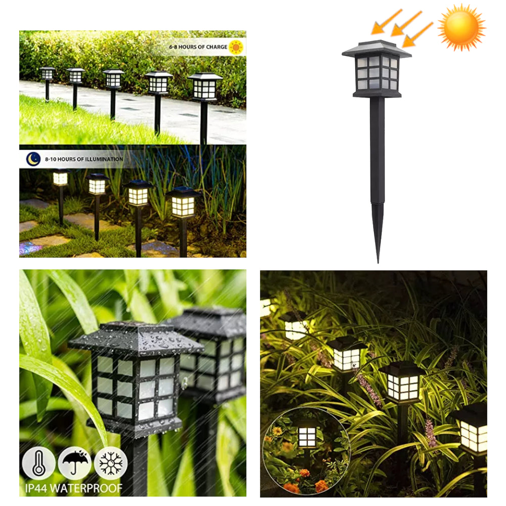 4 x Lampe solaire pour décoration jardin
