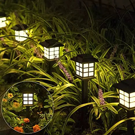 4 x Lampe solaire pour décoration jardin